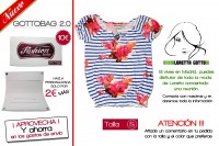 CAMISETA CON ORIGINAL DISEÑO DE FLORES